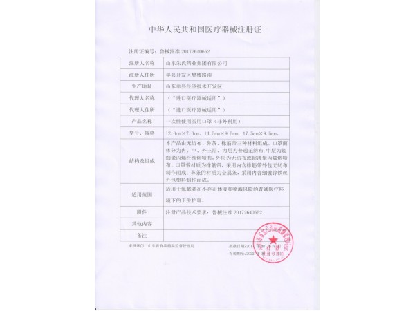 一次性醫(yī)用外科口罩