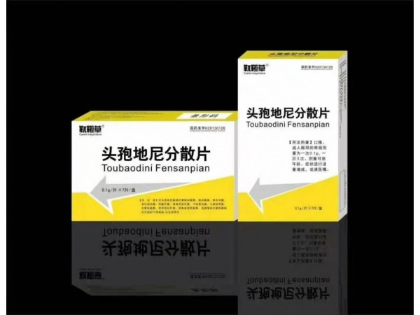 靰鞡草頭孢地尼分散片