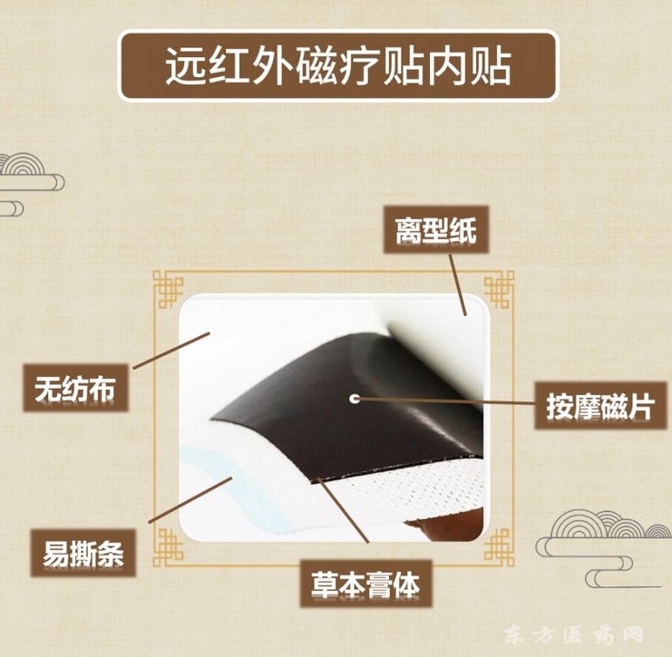 遠紅外磁療貼廠家黑膏藥貼pu膜防水防汗外用貼劑可貼牌代加工