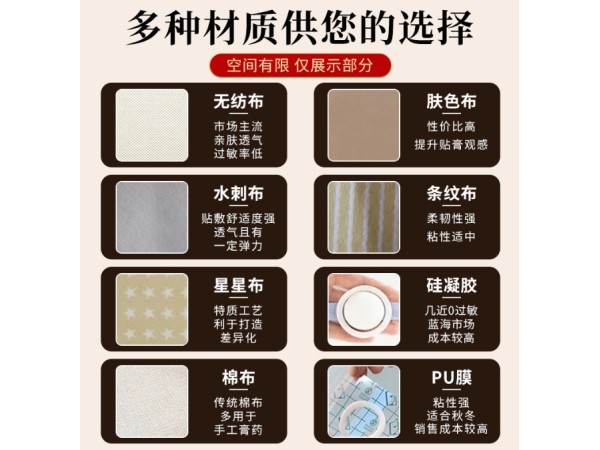 東進藥業(yè)膏藥貼牌代加工頸腰椎疼痛貼筋骨關(guān)節(jié)不適膏老黑膏OEM貼牌源頭廠家批發(fā)定制